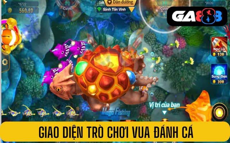Giao diện trò chơi Vua đánh cá Giao diện trò chơi Vua đánh cá