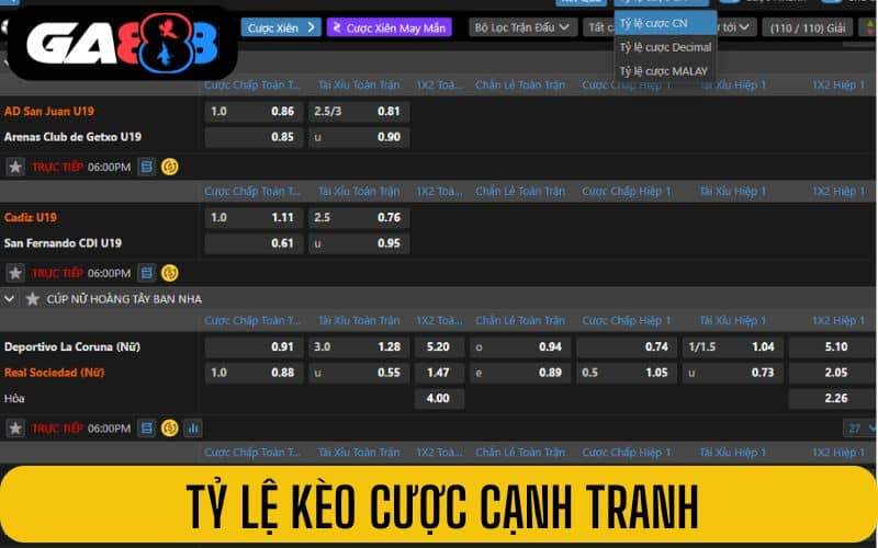 Sảnh thể thao Saba có tỷ lệ kèo cược cạnh tranh Sảnh thể thao Saba có tỷ lệ kèo cược cạnh tranh