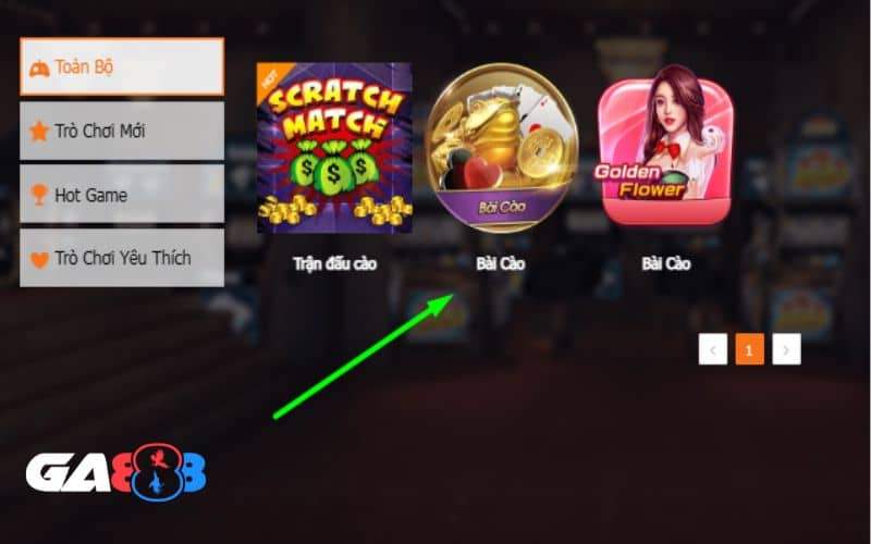 Truy cập vào danh mục game bài và chọn bài cào online Truy cập vào danh mục game bài và chọn bài cào online